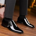 thumbnail image 5 of Men's Dress Shoes Classic Business Formal Oxford Casual Comfortable Tuxedo Leather Lace Up Derbys Shoes Black 11, 5 of 8