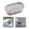 thumbnail image 2 of ZPAQI Oval Shape Silicone Mold Flower Planter Mold Flower Pot Resin Mould DIY Craft, 2 of 10