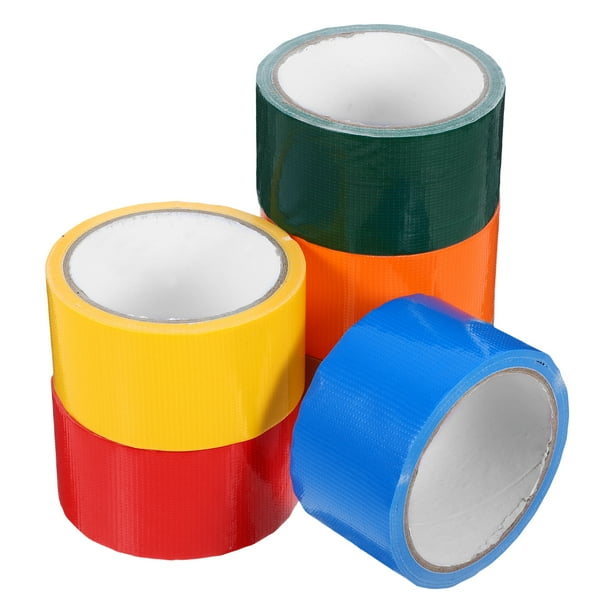 6 rollos de cintas adhesivas de colores, paquete variado, cinta resistente al agua para embalaje, manualidades y proyectos de bricolaje, cinta adhesiva decorativa