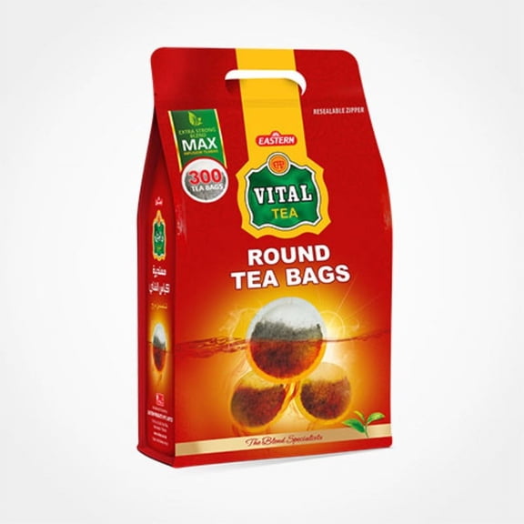 Vital 300 Round Tea Bag Zip Pouch - (3g) 900g