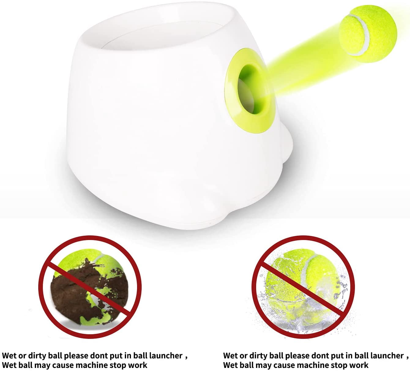 All for Paws Automatic Ball Launcher Dog Toy with Tennis Balls for Active Dogs
