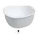 thumbnail image 5 of Matsuzay Colador blanco no tóxico para lavar verduras de forma segura y saludable, cesta de cocina para lavar arroz Organizadores de utensilios de cocina Gris S, 5 of 6