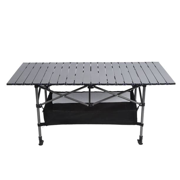Mesa Plegable Para Exteriores, Mesa Plegable Compacta Para Exteriores, Ajuste De Altura De 50-80 Cm Para El Hogar