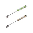 thumbnail image 1 of Tablero ocupado de de madera de 2 piezas, accesorios de bricolaje, tablero sensorial de de juguetes sensoriales de habilidad básica para actividades de interacción Madera Verde Sunnimix tablero ocupado, 1 of 4