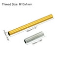 thumbnail image 2 of Unique Bargains M10 Thread 7.87' Coupling Nut with Pipe Hex Nut Threaded Extension Rod Kit Gold Tone 2 Set, 2 of 4