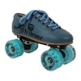 thumbnail image 1 of Fly Drone Patins à Chaussures Quad Haute Vitesse pour Utilisateurs Professionnels et Intermédiaires, Ajustés avec Roulements de 7mm 2rs et Roues en Pu de 65mm pour Tous les Groupes d'Âge Garçons & Filles / Bleu-Junior 12 Uk / Longueur des Pieds 19 cm, 1 of 5