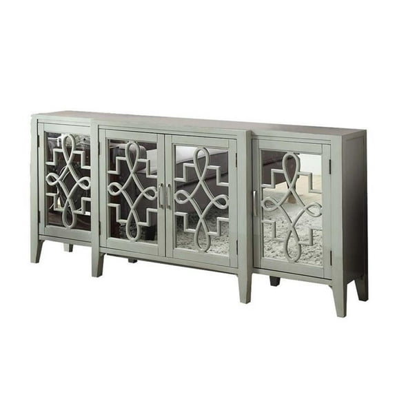 Pemberly Row Console Table in Antique Gray