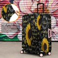 thumbnail image 4 of Black Sunflower Word Pattern Luggage Cover Fashion Suitcase Cover Baggage Covers Fit 25-28 Inch Luggage (Go Travel), 4 of 5