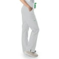 thumbnail image 3 of Landau ProFlex Tailored Fit Stretch 5-Pocket Cargo Scrub Pants for Women 2042, 3 of 5