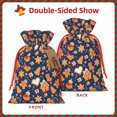 thumbnail image 2 of Fuzoiu Gingerbread Delights Print Christmas Gift Bag,Burlap Gift Bag with Drawstring Closure & Hang Tag,Perfect for Holidays, Birthdays, and Special Occasions-Small, 2 of 7