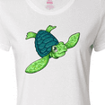 thumbnail image 4 of Inktastic Sea Turtle with swirls Women's T-Shirt, 4 of 5