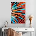 thumbnail image 2 of Elephant Stock Native American Bonnet Feathers Wall Art - Vertical Canvas Wall Art - Hallway Wall Decor - Decor Elements Canvas - Orange And Red Decor - 20" x 30", 2 of 8