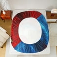 thumbnail image 5 of jejeloiu Baseball Game Lovers Full Size Sheets,Ball Sport Helmet Bed Sheets,Red Blue Sheet Sets For Kids,Luxury Bedroom Decor,4-Piece, 5 of 7