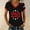 z1 Black, variant on Vinsonshop Women's 250 Anniversary Usa Shirt V-neck 250 Years T-shirt 1776-2026 250th Spring Summer Patriotic Shirts Apparel Black L