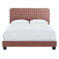 thumbnail image 6 of Modway Celine Channel Tufted Performance Velvet Twin Platform Bed in Dusty Rose, 6 of 8