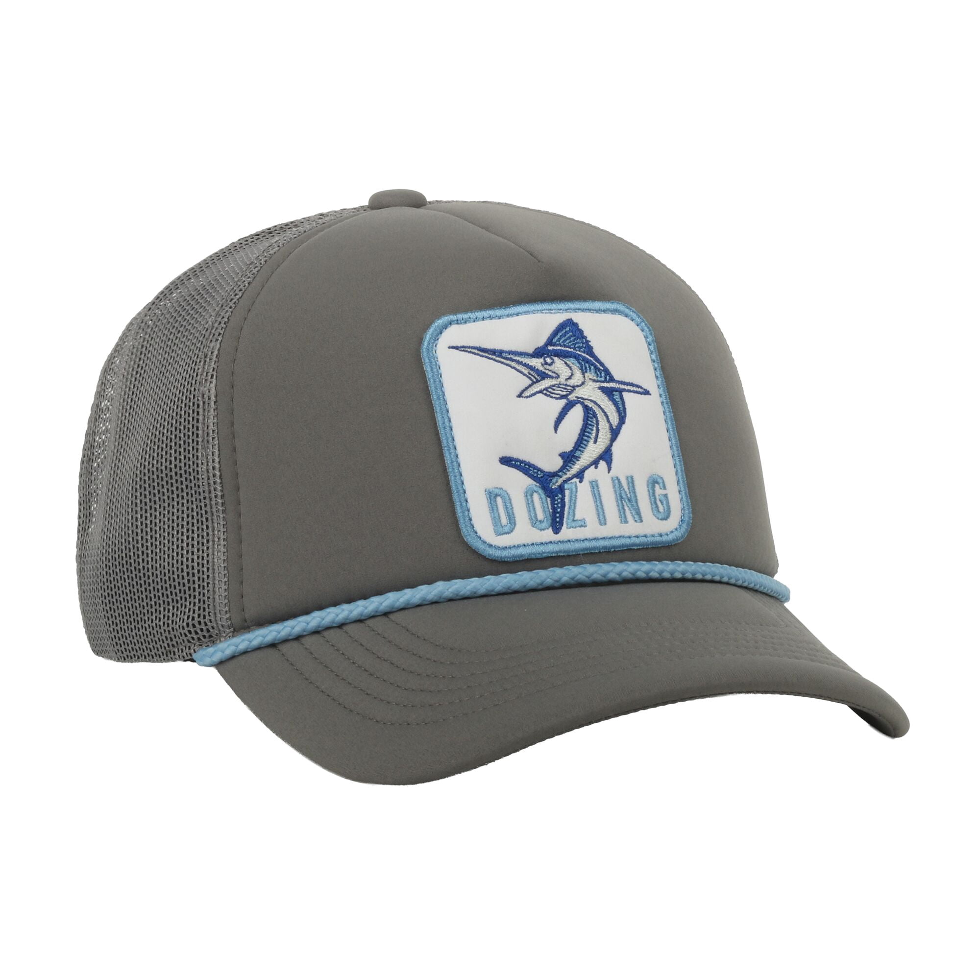 Outdoor Cap Marlin Patch Foam Front Trucker Hat – Mesh Back Snapback, One Size, Charcoal