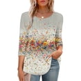 thumbnail image 7 of Womens Summer Tops Casual Boho Womens Blouses for Skirts Tshirts Shirts Graphic Funny, 7 of 7