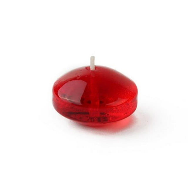 Jeco CFG-104 1.75 in. Clear Gel Floating Candles, Red - 12 Piece per Box