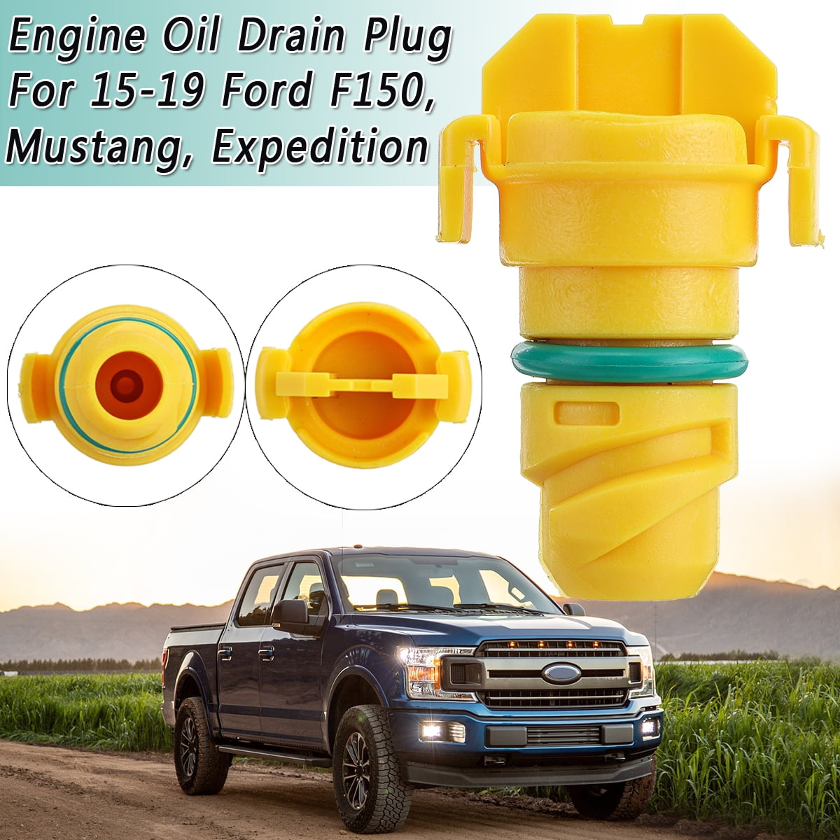 Engine Oil Drain Plug Screw For 2015-2019 Ford F150 F-150 Mustang