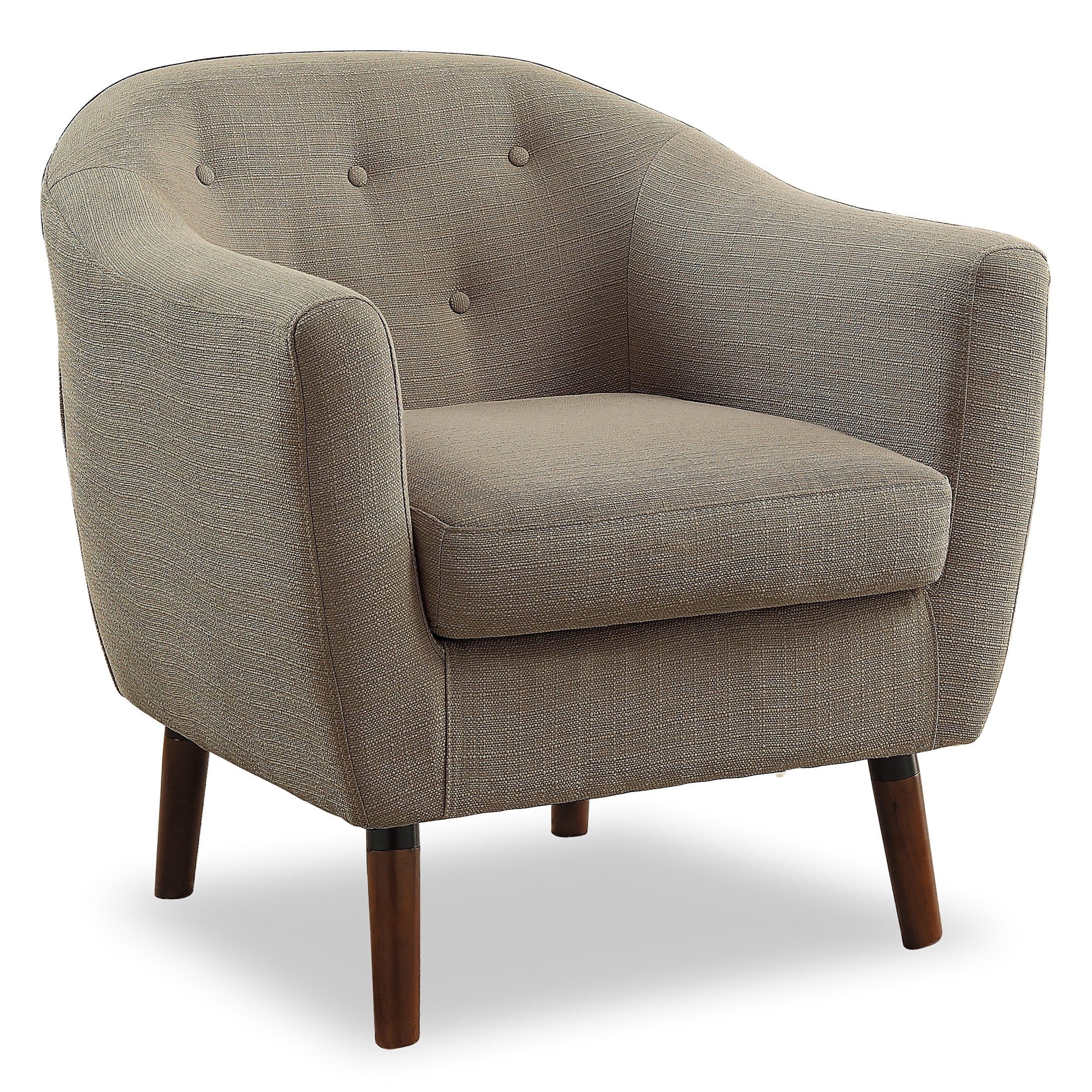 OakvillePark Vesper Fabric Upholstered Accent Chair, Beige