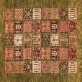 thumbnail image 1 of Ahgly Company Indoor Square Abstract Orange Modern Area Rugs, 3' Square, 1 of 4
