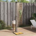 thumbnail image 1 of vidaXL Outdoor Shower Grey 50x55x224 cm Poly Rattan and Acacia Wood, 1 of 5