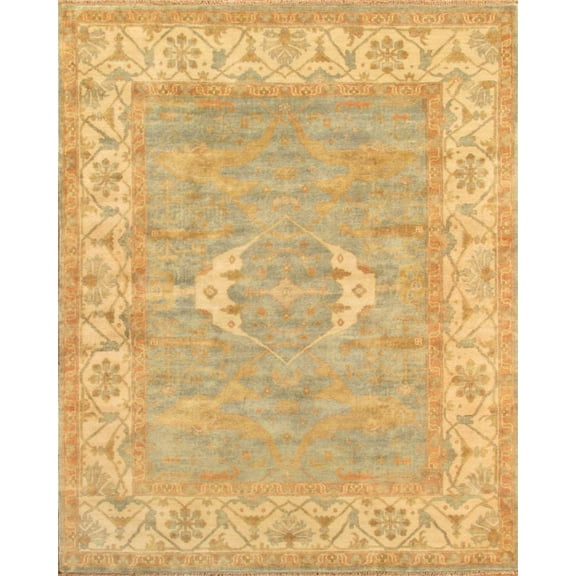 Pasargad Home Oushak Collection Hand-Knotted Lamb's Wool Area Rug- 12' 2" X 17' 8"