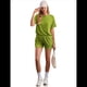 thumbnail image 2 of Conjuntos de Pijama de Corta para Mujer, Color Verde, Talla L, 2 of 8