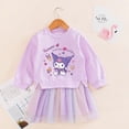 thumbnail image 4 of Sanrioes Anime My Melody Kuromi Girl Princess Vintage Dress Kawaii Kids Clothes Wedding Party Birthday Tutu Dress Children Gift, 4 of 10