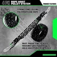 thumbnail image 5 of 1 Set Block and Tackle Pulley System, 1000 LB Capacity, 50 FT Reflective Rope Hoist with Metal Bearing Wheels and 2 Soft Loops, 5 of 8
