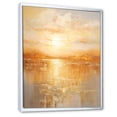 thumbnail image 2 of Designart "Bold Sunset Golden composition II" Landscape & Nature Floater Framed Canvas Print, 2 of 7