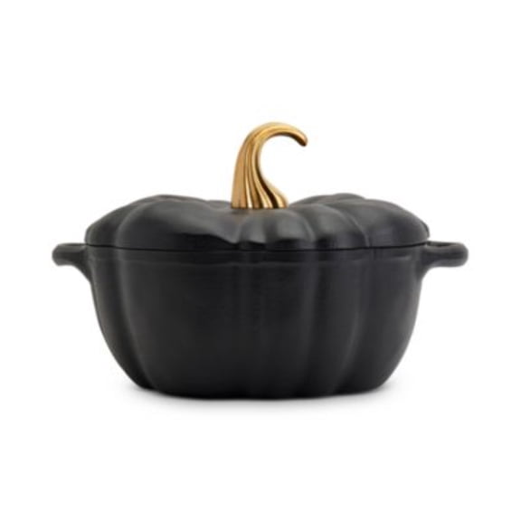 Enameled Cast Iron 4-Quart Pumpkin Dutch Oven