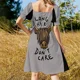 thumbnail image 5 of El pelo largo no importa: el vestido sin mangas Highland Cow, ropa de mujer, vestidos de verano para ocasiones especiales., 5 of 7