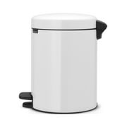 Brabantia Trash Can Newicon, 1.3 Gallon / 5L White