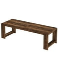 thumbnail image 7 of Tribesigns Farmhouse Dining Table for 6-8, 86 Inch Long Narrow Kitchen Table with Wood Pedestal Base for Living Room, Kitchen, Rustic Brown, 7 of 7