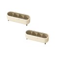 thumbnail image 1 of Oleegame 2PC Spice Dispenser Mini Kitchen Seasoning Box Divided Storage Rack Seasoning Box Containers | Removable With Spoons Kitchen Seasonings Organizer For Sugar Pepper Beige, 1 of 9