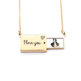 thumbnail image 1 of German Poet Dramatist Goethe Letter Envelope Necklace Pendant Jewelry, 1 of 3