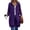 Purple, variant on Zeagoo Women's Zip Up Hoodies Long Sleeve Long Tunic Sweatshirts Oversized Fleece Casual Fall Jacket Coat with Pocket