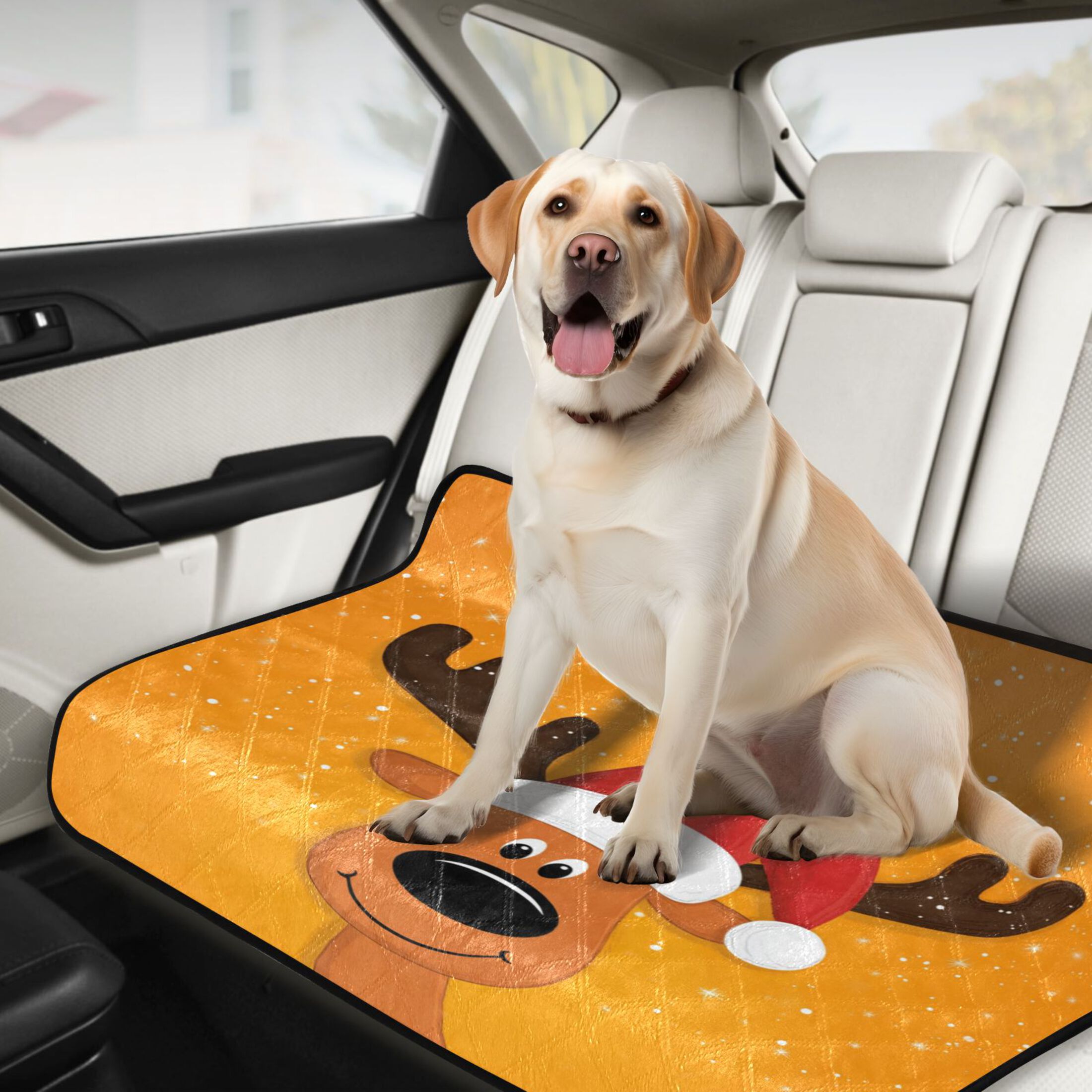 IAUYY Washable Pee Pads for Dogs Smallx3 Absorbent and Leak-Proof Non-Slip Reusable Puppy Pee Pads for Dogs Applicable to Playpen Potty Crate Cartoon Headshot