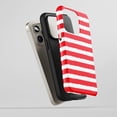 thumbnail image 5 of Brushstroke Stripes For All iPhone Series Tough Phone Case Grunge Red White, 5 of 7