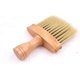 thumbnail image 3 of Cepillo profesional para el cuello de barbero con mango de madera cómodo para una fácil limpieza del cabello en el salón., 3 of 5