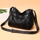 thumbnail image 4 of Bolso cruzado con múltiples bolsillos para mujer Bolso bandolera de cuero PU Negro Zulema Bolsos cruzados, 4 of 8