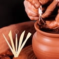 thumbnail image 3 of Durable Clay Sculpting Tool, Wood Color Tools Great Gifts with Wooden, 3 of 5