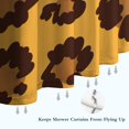 thumbnail image 6 of Yellow and Black Of Leopard Print Shower Curtain 36"x72" ,Bathroom Decorative Shower Curtains Set with 12 Hooks,Modern Waterproof Washable Shower Curtain, 6 of 6