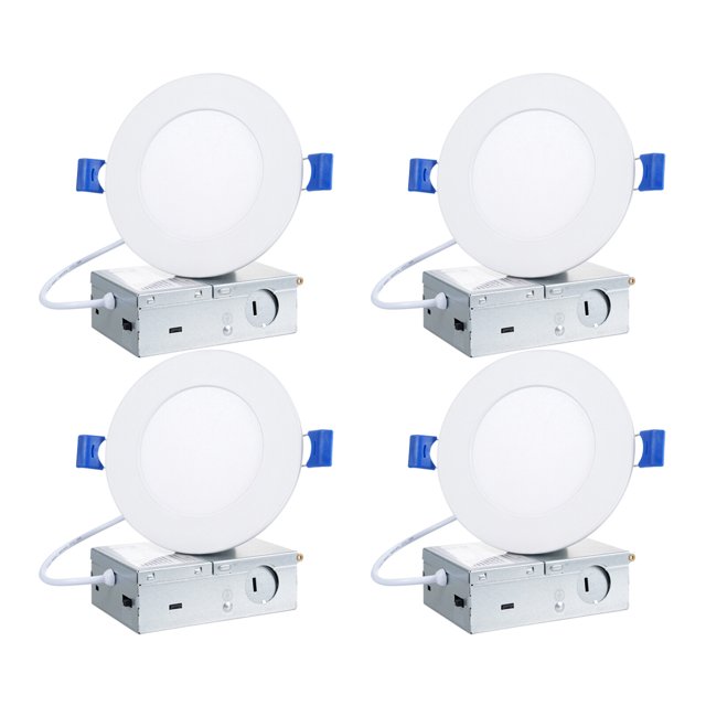 4PCS 9W+3W LED Downight con modo de luz nocturna integrado de alto brillo