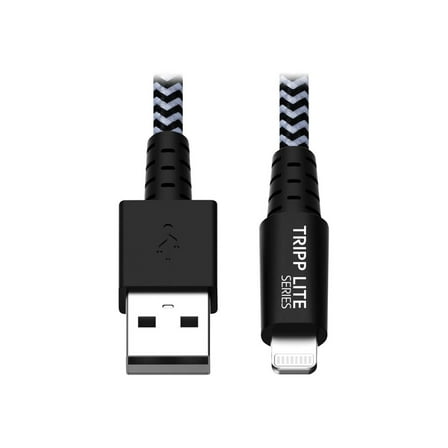 Tripp Lite 6 ft. Heavy-Duty USB Sync/Charge Cable with Lightning Connector, Black