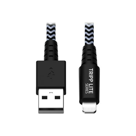 Tripp Lite 6 ft. Heavy-Duty USB Sync/Charge Cable with Lightning Connector, Black