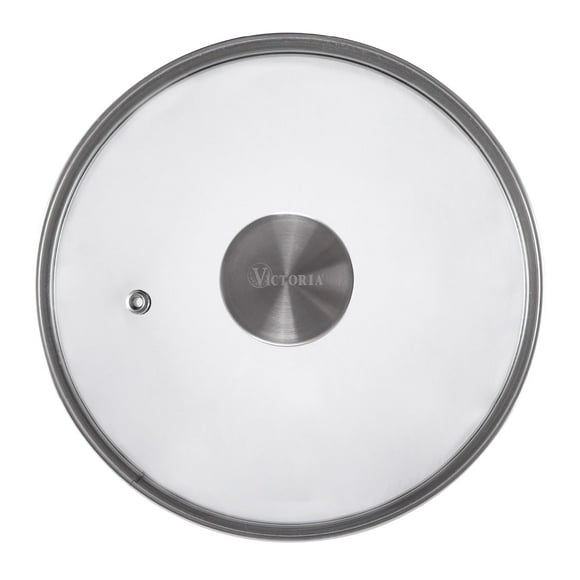 Tapa de vidrio redonda Victoria de 6,5 pulgadas para sartén o sartén de hierro fundido Hecha a medida solo para la marca Victoria Diámetro de 6 pulgadas