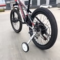 thumbnail image 1 of Kids' Bicycle Training Wheels with Balancing Side Wheels - Universal Fit for 16-24 Inch Mountain Bikes, Silver Color, Includes Installation Tools - Enhances Stability & Safety for Young Riders in, 1 of 5
