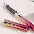 thumbnail image 3 of Fountain Pen Metallic Color Pen Body Piston-Filled Visible Window 0.5mm for for Kid Practici, 3 of 5